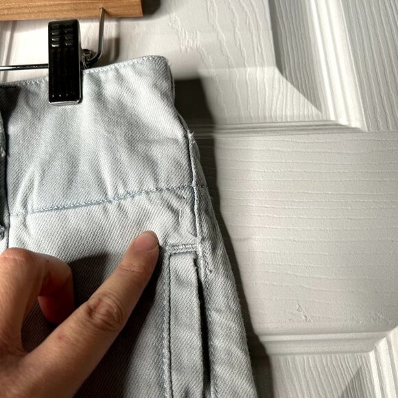 DL1961 Susie Paper Bag High Rise Light Wash Blue Denim Jeans Women's Size 27 - Picture 11 of 16